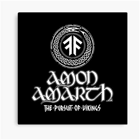 "Best of design amon amarth band logo 04 Genres: Melodic death metal exselna" Canvas Print for ...