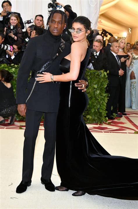 Kylie Jenner and Travis Scott Wear Alexander Wang at the 2018 Met Gala ...