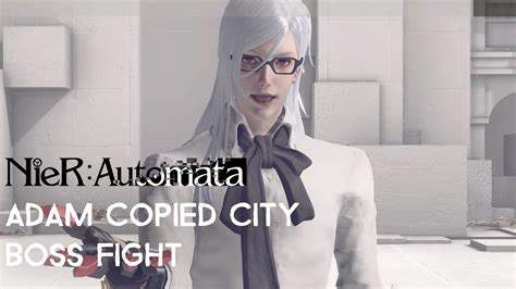 NieR: Automata - Adam Copied City Boss Fight - YouTube