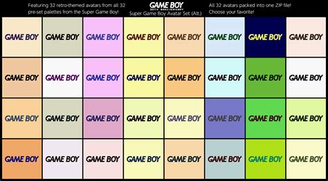 Game Boy 30th: Super Game Boy Icon Set (Alt.) by TheWolfBunny64 on ...