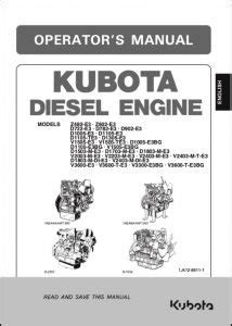 Kubota Diesel Engine Manuals - MARINE DIESEL BASICS