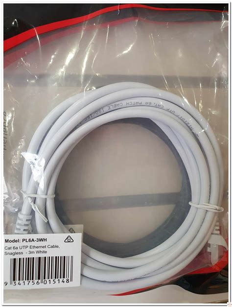 Ethernet Cable CAT 6A White 2M - Zenith Computers