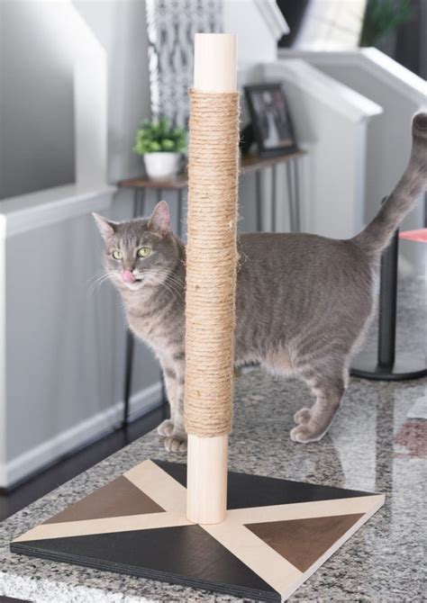 How to Make a Cat Scratching Post: Chic DIY Cat Scratcher