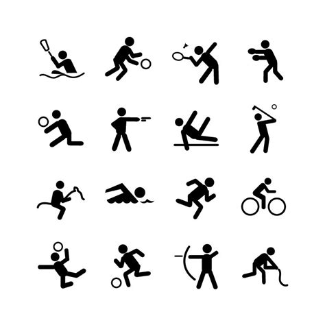 16 Best Sports Icons Collection Free Vector Download