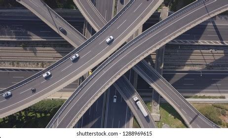 Aerial Drone Top View Photo Highway Stock Photo 1288969615 | Shutterstock