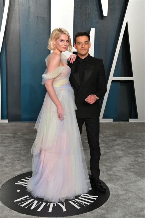 Lucy Boynton Channeled Rainbow Barbie With Rami Malek at Vanity Fair's ...