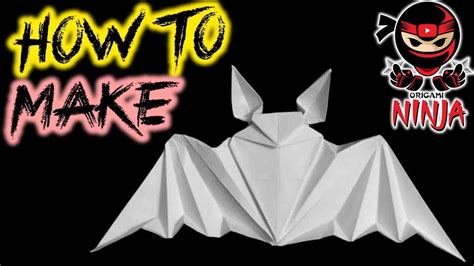 How to make: Origami Paper Bat - YouTube