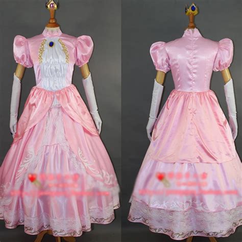 Super Smash Bros. Wii U Princess Peach Cosplay Costume Halloween ...