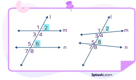 Corresponding Angles - Definition, Theorem, Types, Examples