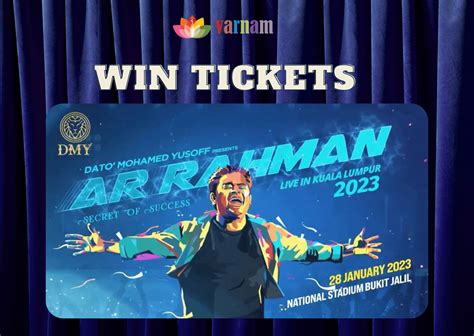 WIN Tickets to AR Rahman - Secret of Success Concert Happening this ...