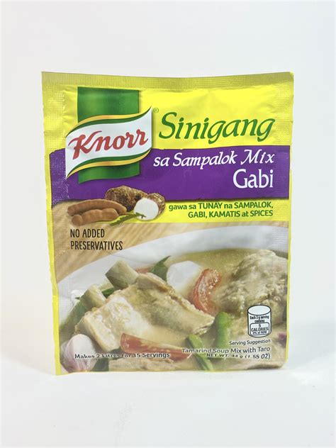 Knorr Sinigang sa Sampalok GABI (Tamarind Soup Mix with Taro) 44 grams per Pack (6-PACK ...