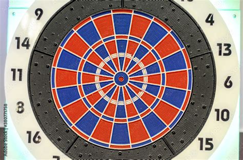 Dartboard, close up. Dart game. Target. Throwing darts. Target for ...