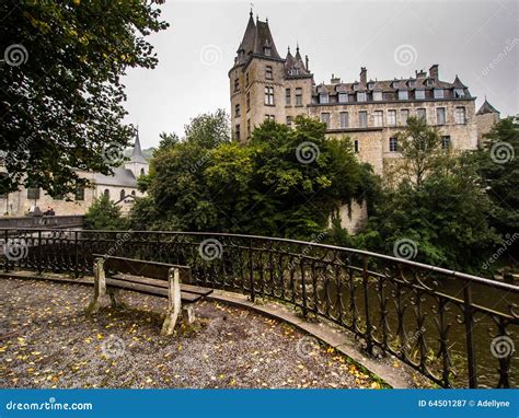 Durbuy Castle in Belgium stock image. Image of tower - 64501287