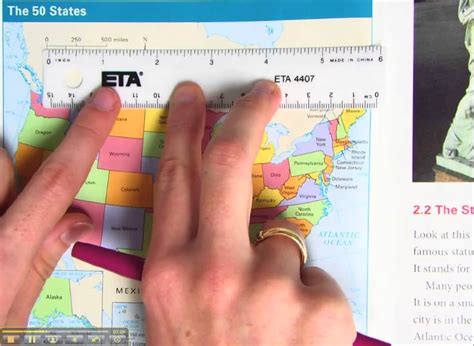 Measuring Distance on a Map Conversion - YouTube