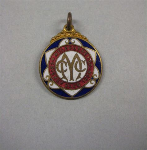 Melbourne Cricket Club membership medallion, season 1938/39 ...