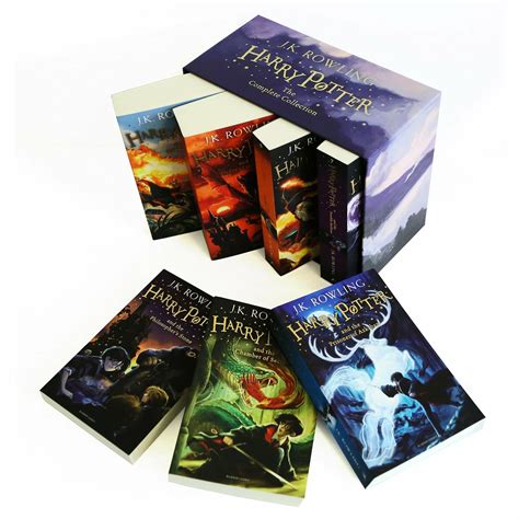 Harry Potter Complete Full 7 Books Childrens Box Set Collection by J K ...