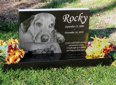 Pet Memorial Stones, Grave Markers, Pet Headstones | Granite pet ...