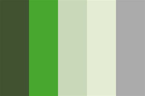 Muted Green Gradient Color Palette