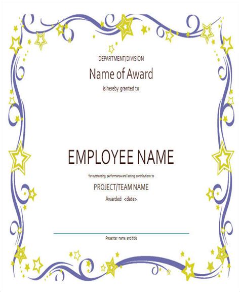 FREE 23+ Blank Award Certificates in PDF | PPT