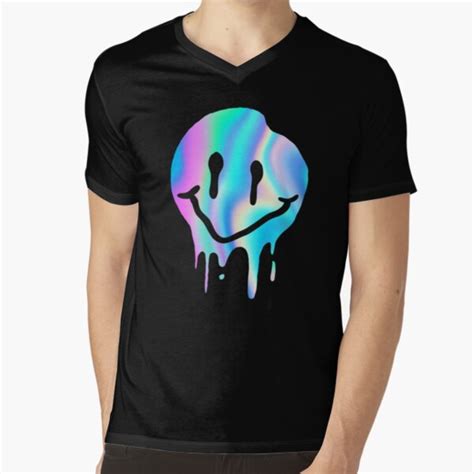 "Smiley Face Melting Trippy Graphic Design" T-shirt by UGRcollection | Redbubble