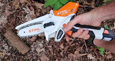 Testing a Battery-Operated STIHL Mini-Chainsaw with the Crazy Russian ...