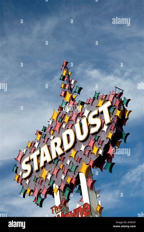 STARDUST HOTEL SIGN LAS VEGAS NEVADA UNITED STATES OF AMERICA USA Stock ...