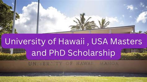 SCHOLARSHIP: University of Hawaii, USA Masters and PhD 2024 MBA Scholarship |APPLY NOW| - EDU LOG.NG