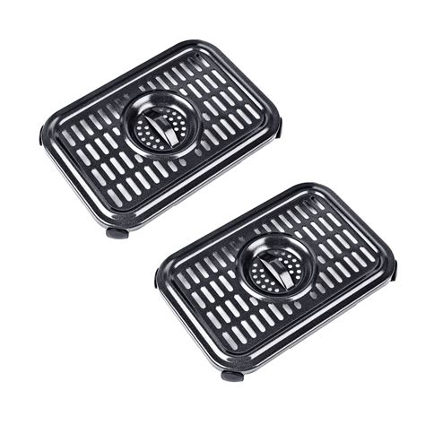 Buy Air Fryer Crisper Plate For Ninja DZ201 Foodi Air Fryer,2 Pcs Replacement Grill Pan for ...