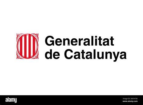 Generalitat de Catalunya, Logo, White background Stock Photo - Alamy