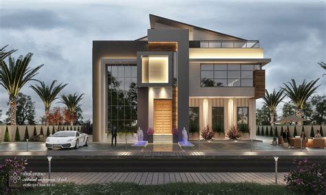 New post-modern villa in OMAN on Behance | House architecture styles ...