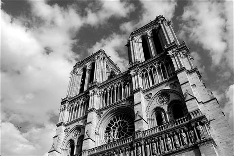 HD wallpaper: grayscale photography of structure, paris, notre-dame, cathedral | Wallpaper Flare
