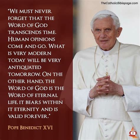 Pin by AnaMaría Pocasangre on +++ AWESTRUCK | Pope benedict, Catholic, Saint quotes