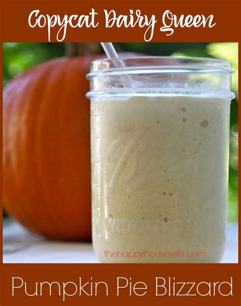 Copy Cat Dairy Queen Pumpkin Pie Blizzard - The Happy Housewife™ :: Cooking