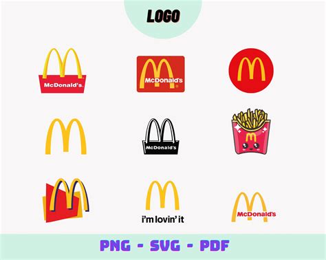 Mcdonald's Logo, Clipart, Stickers, Logo, Mccafe Logo, Svg,png Files for Cricut, Digital Product ...