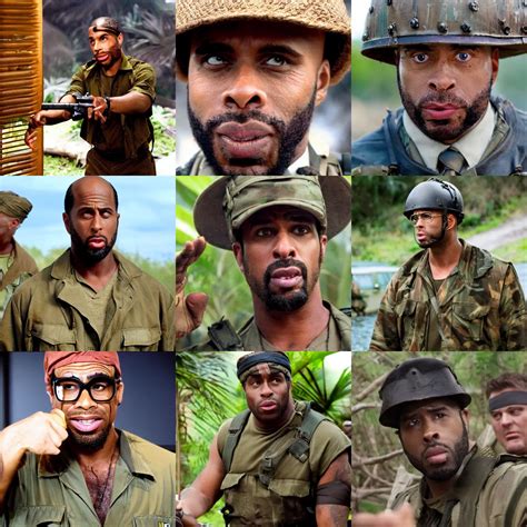 Kirk Lazarus in Tropic Thunder | Stable Diffusion