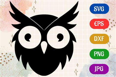 Owl | Silhouette SVG EPS DXF Vector Graphic by Creative Oasis · Creative Fabrica