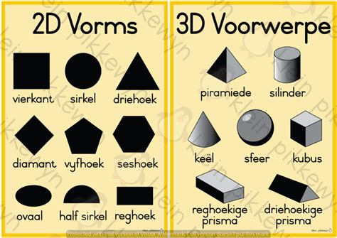 2D vorms en 3D voorwerpe | Classroom101