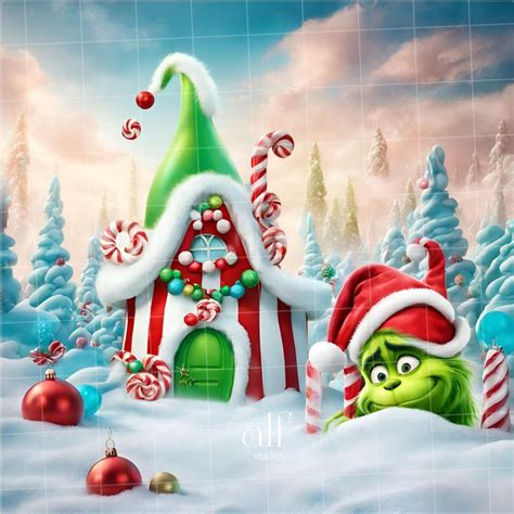 Whoville Grinch Christmas Backdrop Christmas Wallpaper Candy Whovillage ...