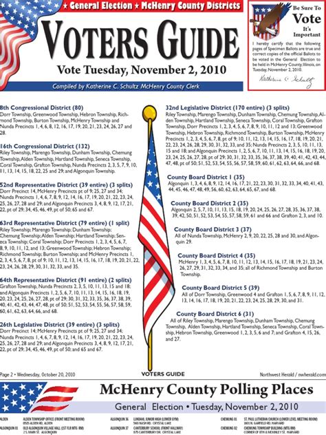 McHenry County Voter's Guide | PDF | Voting