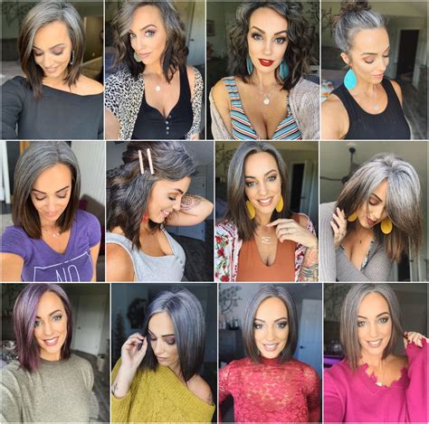 Stages of Grey | Transition to gray hair, Natural gray hair, Grey hair before and after