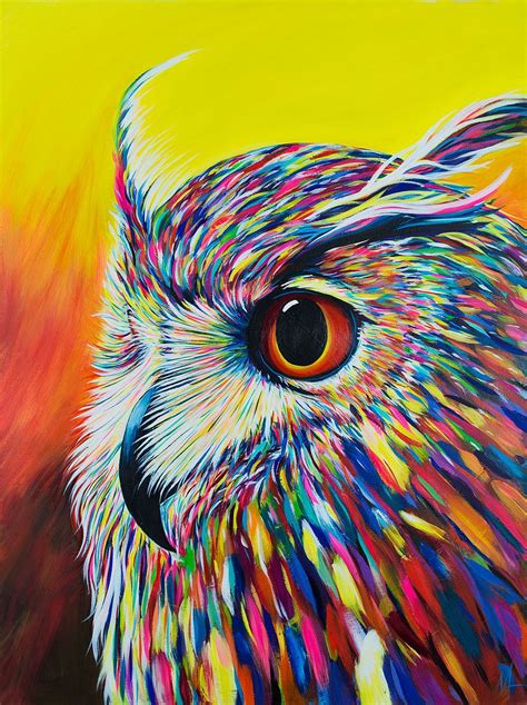 The British Artist Nick Anderton's Bio, current collection and shop. | Images | Owl canvas ...