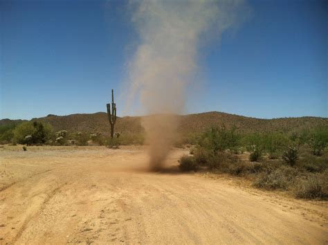 Caught a photo of this dust devil when I was out in the desert today! Yay! Photo by: Teresa ...