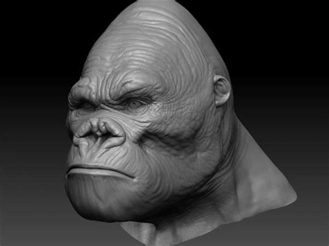 King Kong Head 3d model Maya files free download - CadNav