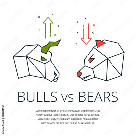 Traders symbols,bear and bull icon with buy sell arrow - concept for ...