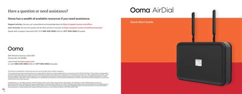 OOMA AIRDIAL QUICK START MANUAL Pdf Download | ManualsLib