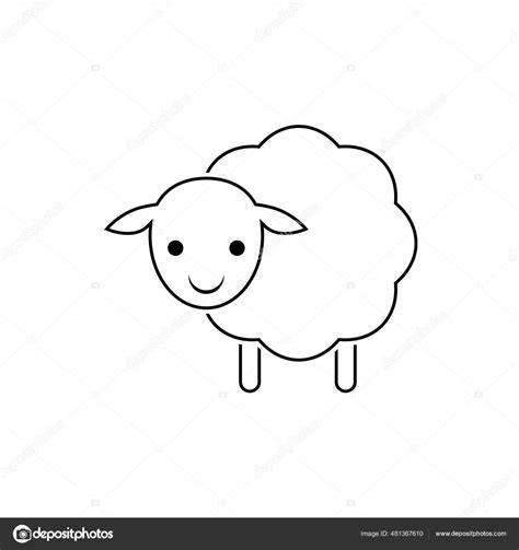 Sheep Side View Drawing