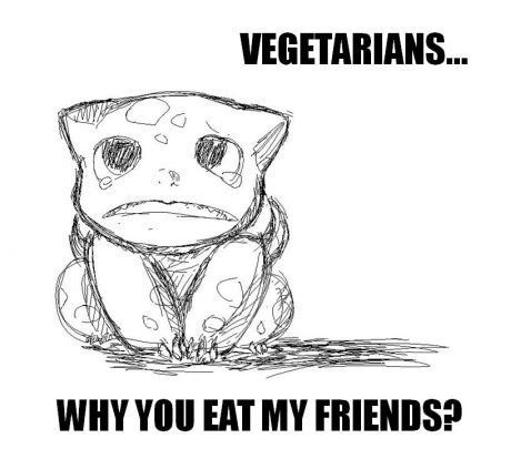 Sad Bulbasaur Can’t Believe You’d Eat All The Leaf Type Pokemon