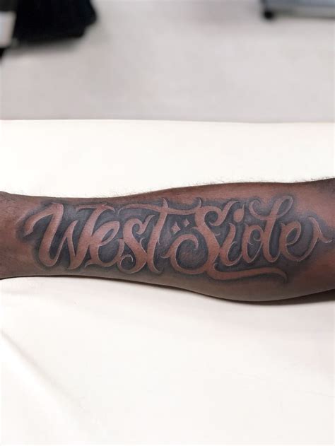 "West Side" Custom Freehand Tattoo Writing | Westside tattoo, Tattoo ...