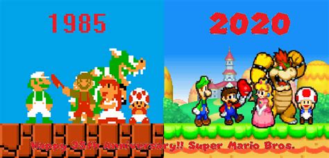 Super Mario Bros. 35th Anniversary by sergi1995 on DeviantArt