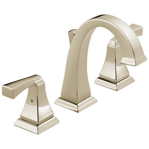 Delta Dryden Two Handle Widespread Bathroom Faucet in Polished Nickel ...